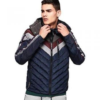 Superdry Herren Leichte Regenjacke Ultra Chevron Fuji Blau XL