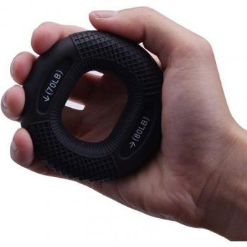 Adjustable Forearm Grip Trainer 20-80LB Silicone