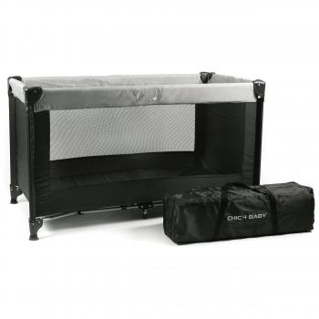 Baby-Reisebett CHIC 4 in Schwarz, 345 × 90 cm, Basic-Variante