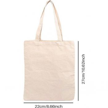 Tote bag grand format blanc, sac à provisions réversible et écologique