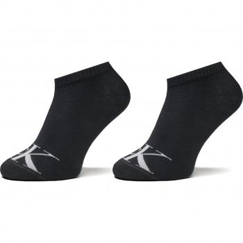 CKJ Damen Sneakersocken im 2er-Pack Schwarz