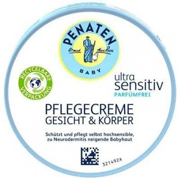 Penaten Baby Ultra Sensitiv Pflegecreme, parfümfrei, 100 ml