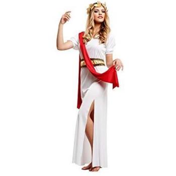 Roman‑Greek Agrippina Costume for Women – Bright Tunic with Shawl, Belt & Diadem