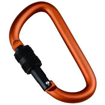 MUNKEES D-Form Karabiner Schraubverschluss 8 x 80 mm