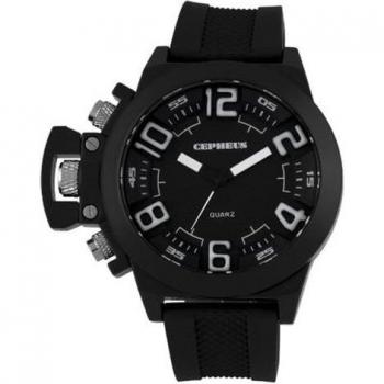 Cepheus CP901-622A – Montre Masculine à Quartz et Silicone Noir