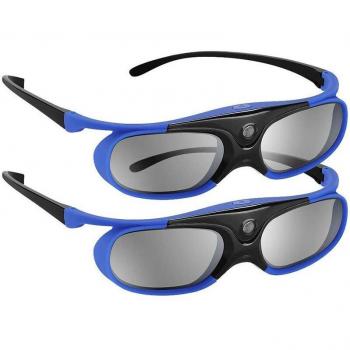 2Pcs Rechargeable 3D Glasses for DLP LINK Projectors