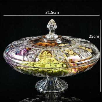 Creative European-Style Snack Plate with Lid