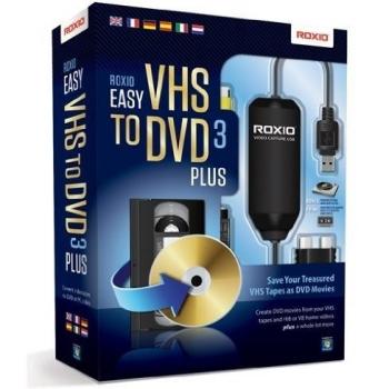 Roxio Transferencia VHS a DVD 3+ USB 2.0