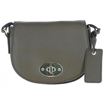 Ashwood Leather Borsa della Moda Saddle Crossbody (Olive)