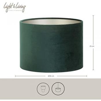 Abat-jour cylindrique vert M Design moderne
