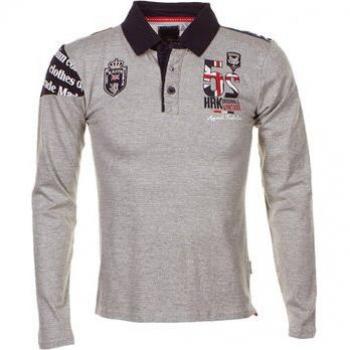 Polo Maniche Lunghe Vent Du Cap Grey Ecegull 16 Anni