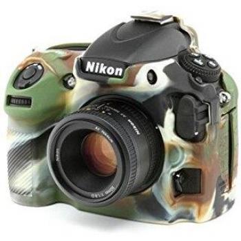 Easycover Funda de silicona para cámara Nikon D810 Camuflaje