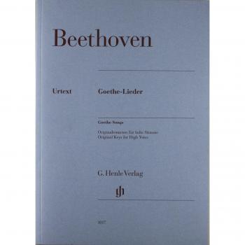 BEETHOVEN-Goethe Lieder para Voz Aguda y Piano (Urtext)