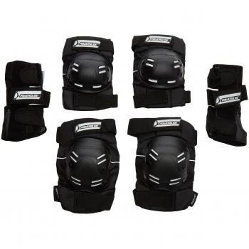 Powerslide Black Skate Pads 3-Pack