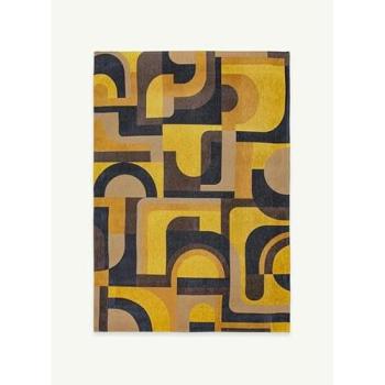 Louis de Poortère “Blue‑Grey‑Yellow Fusion” Rug – 80×150 cm