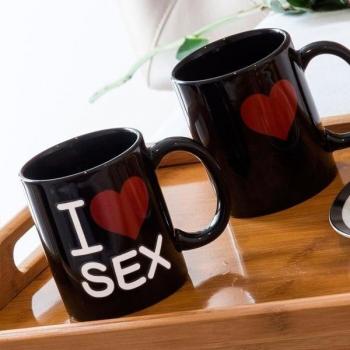 Caféière Thermo‑Actif « I Love Sex »