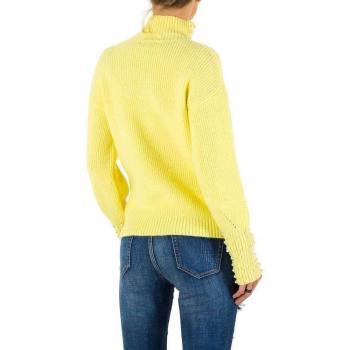 AgFashion Luxuriöser Pullover mit Perlen-Details – Stehkragen – S/M