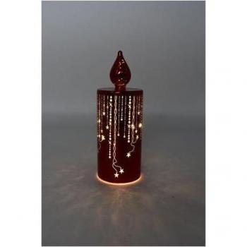 Stelle Traforate Candela LED D3857 7,5 x 19,5 cm Pre Qu' Italia