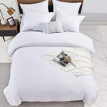 Parure Copripiumone 155 × 220 cm – Federa 80 × 80 cm in Bianco Traspirante