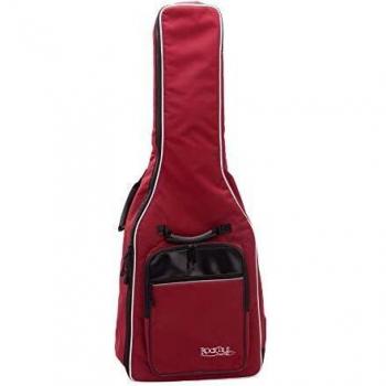 Rocktile Housse Guitare ½ Rembourrée Style Sac à Dos Bordeaux