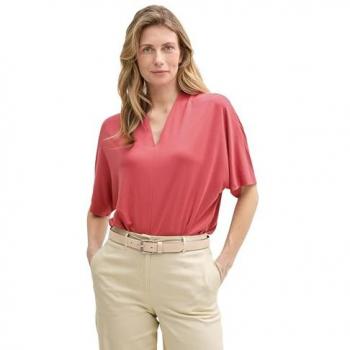 Tom Tailor Ladies' Cupro V-neck Shirt