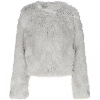 Silber-Fell-Style Jacke von Rich & Royal, Größe 40