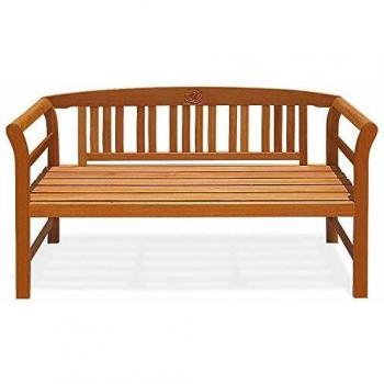 Panca da giardino in legno eucalipto 3 posti