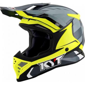 Casco Cross Kyt SKYHAWK GLOWING Antracite Giallo taglia XS
