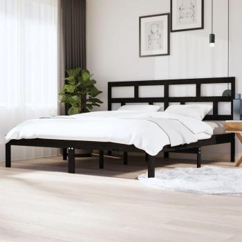 VidaXL Estructura de cama de madera maciza de pino negra 200x200 cm vidaxl-estructura-de-cama-de-madera-maciza-de-pino-negra-200x200-cm-8 vidaxl-estructura-de-cama-de-madera-maciza-de-pino-negra-200x200-cm-8 3101242 3101242