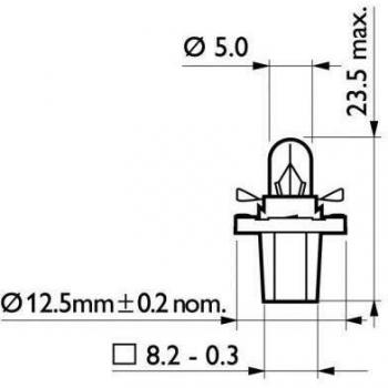 Philips 12637 CP Instrumentenlicht-Glühlampe – 12 V, 1,5 W