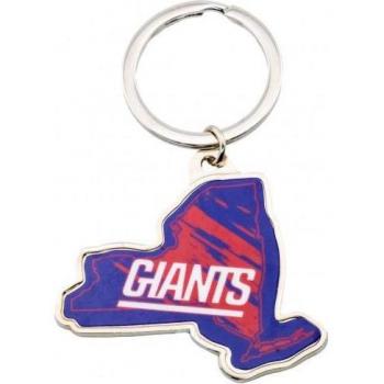 Schlüsselanhänger New York Giants – Bundesstaat NY in Blau/Rot, einheitlich klein