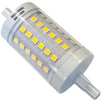 Lampadina R7S 78mm 9W 1020lm Bianco Caldo 3000K