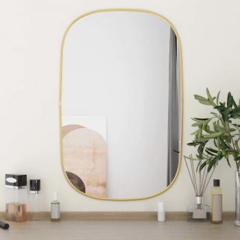 Miroir mural élégant doré 70x45 cm