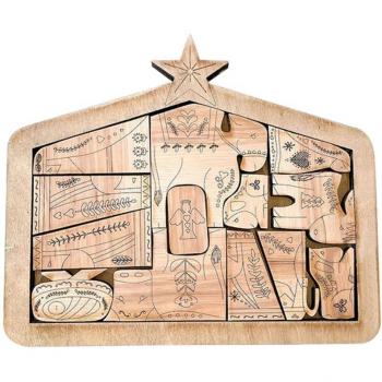 Christmas Nativity Wooden Jigsaw Puzzle for Kids and Adults