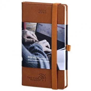 Brown Leather Weekly Log