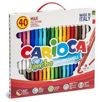 Confezione 40 Pennarello Jumbo Assortiti Carioca 41257