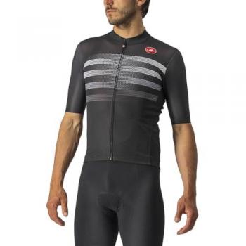 Castelli Endurance Pro Kurzarmtrikot Schwarz-Weiß-Grau