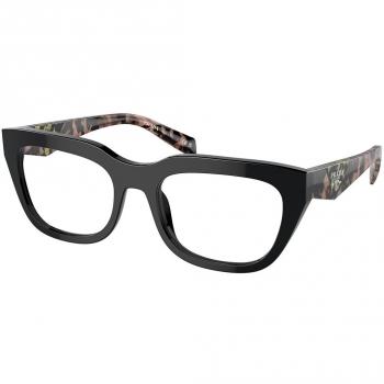 Prada PR A06V 13P1O1 Women’s Eyeglasses Black Size 54 (Frame Only)