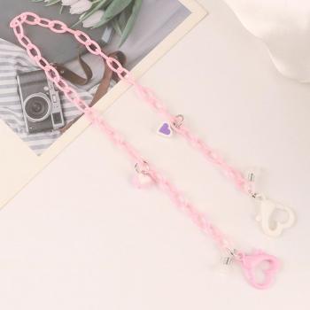 Acrylic Women's Sunglasses with Neck Chain and Mask Holder