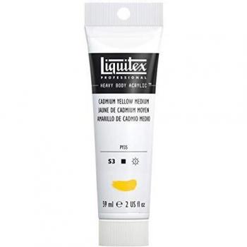 Liquitex Professional Grade Acrylic Paint 59 ml tube, Cadmium Yellow Medium