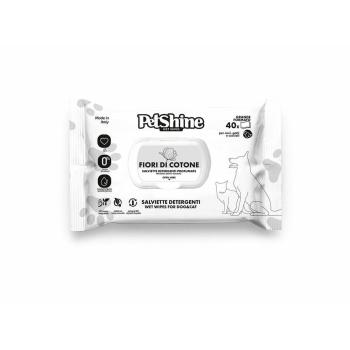 Petshine Gentle Touch Wipes – 40 hypoallergenic, alcohol‑free wipes (30x20 cm)