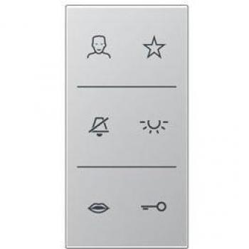 JUNG Video-Modul Deckel, Metall/Aluminium, LS Taster Serie