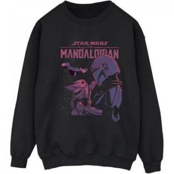 Sudadera Negra The Mandalorian Hola Amigo para Señoras