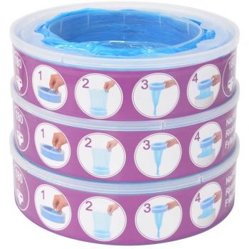 VidaXL Kit di ricarica per Angelcare Diaper Genie, 3 unità