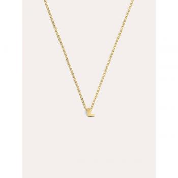 Inicial L Oro-Plata: Collar Elegante para Mujer