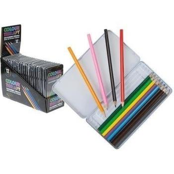 Colores Viva: Set de 12 Lápices Premium en Tetra Pack de Colour Therapy