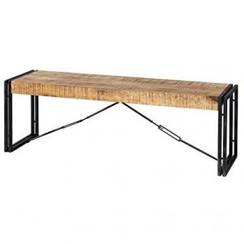 Verty Mintis Light Wood Bench – Reclaimed Industrial Design