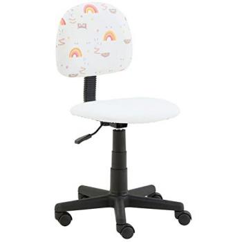 Chaise de bureau enfant ALPACA réglable avec roulettes et motif lama