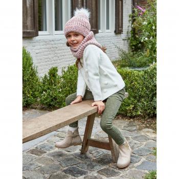 VERTBAUDET Slim Fille Kaki Imprimé à Pois