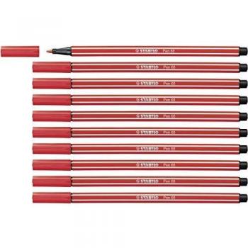 Feutre STABILO PEN 68 Carmin 10 unités